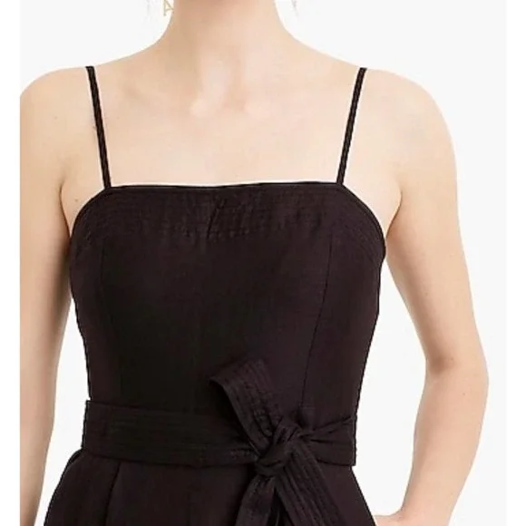 J.Crew Wide Leg Linen Jumpsuit Brown Size 4 - Picture 3 of 10